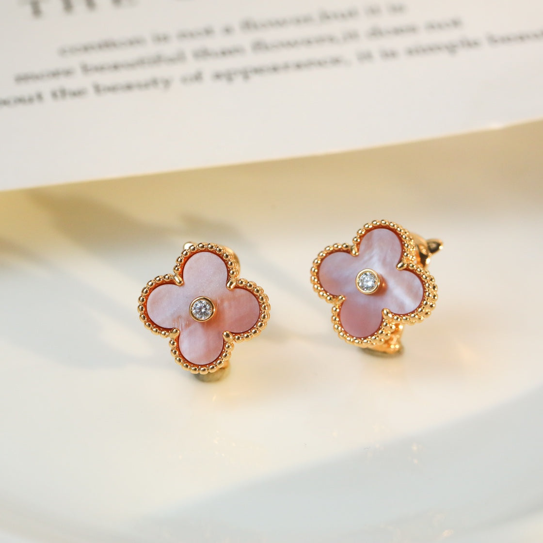 FKYB03- four-leaf clover stud earrings